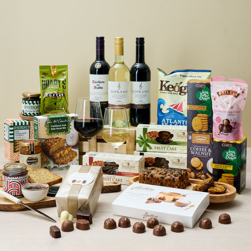 Luxury Irish Food & Wine Gift Basket